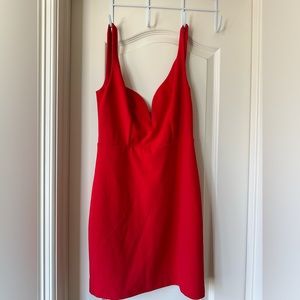 Express Low Cut Red Formal Mini Dress Size 4